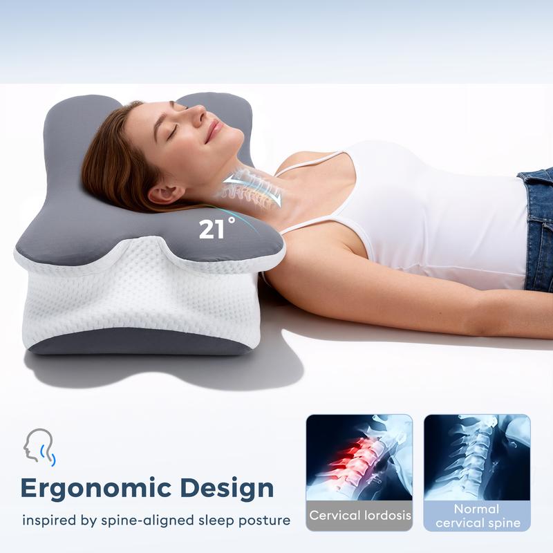 CloudRest™ Cooling Memory Neck Pillow