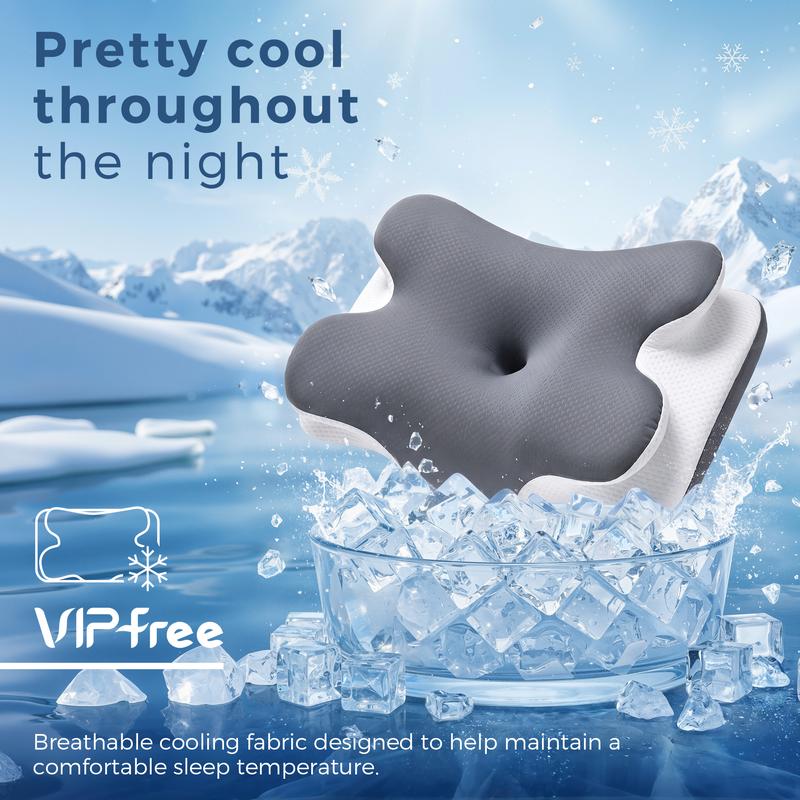 CloudRest™ Cooling Memory Neck Pillow