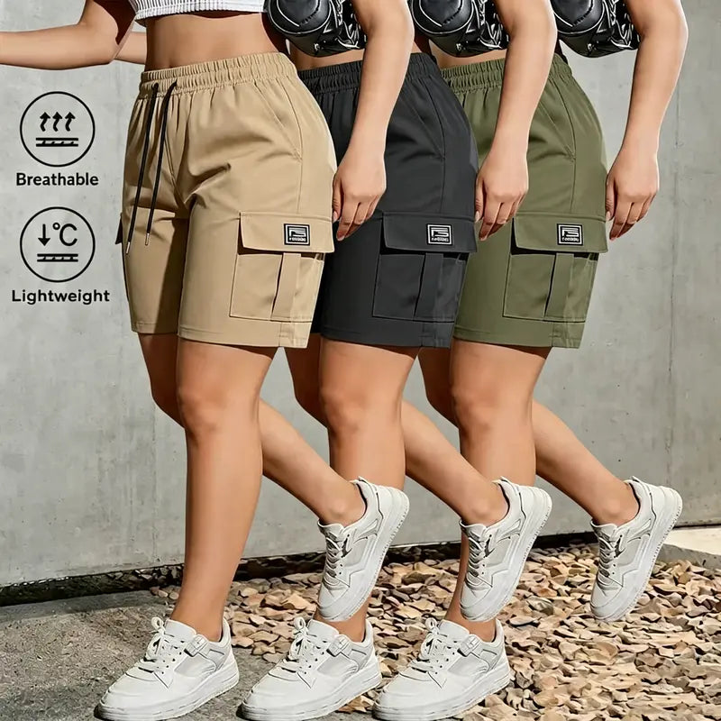 3-Pack Women’s Outdoor Breathable Cargo Shorts