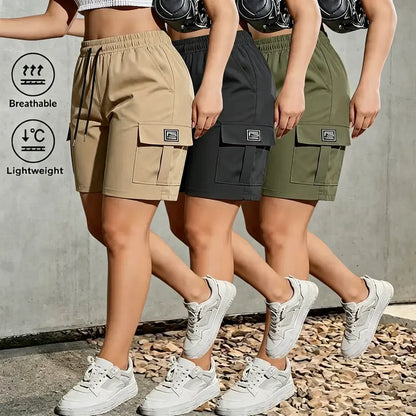 3-Pack Women’s Outdoor Breathable Cargo Shorts