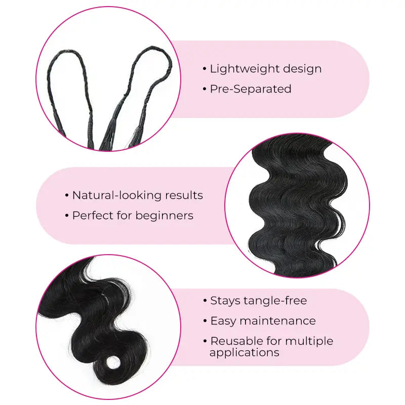 ISEE Miracle Knots™ Body Wave Human Hair